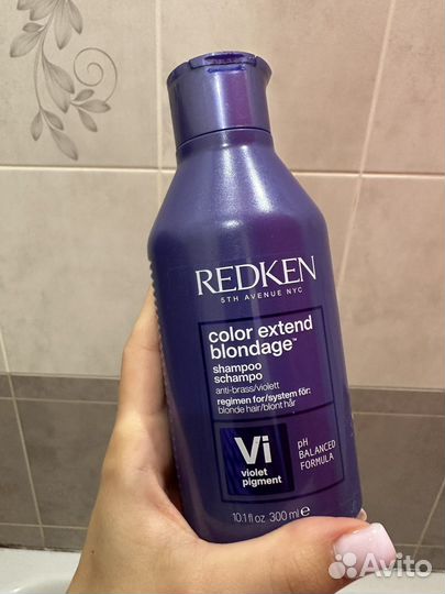 Шампунь redken color extend blondage оттеночный