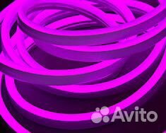 Неон силикон 6*12 11Вт/м 12В Фиолетовый