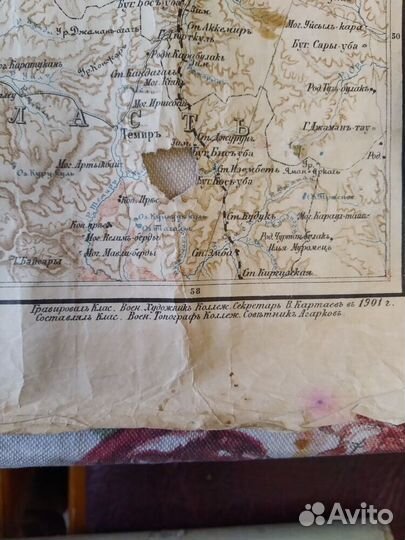 Карта азиатской России 1917