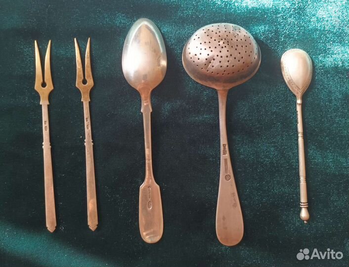 Столовое серебро 84 пробы