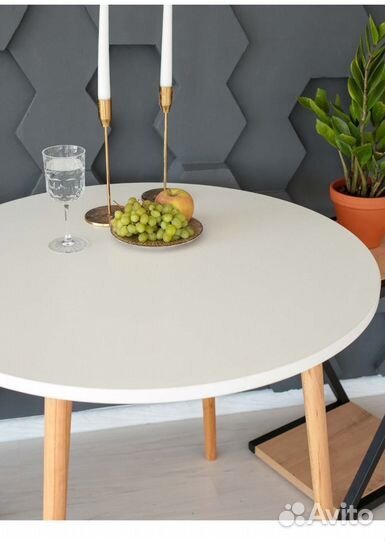 Стол круглый лофт