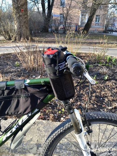 Держатель для фляги на руль, текстиль, “кормушка”