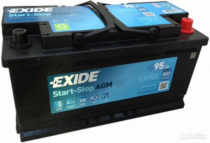 Аккумулятор Exide AGM 95Ah 850A