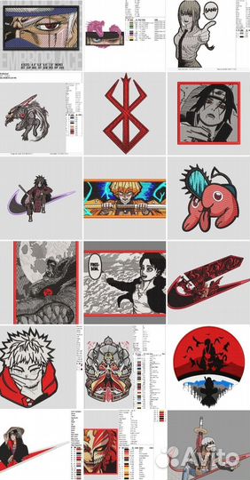 Нашивки anime, патчи аниме