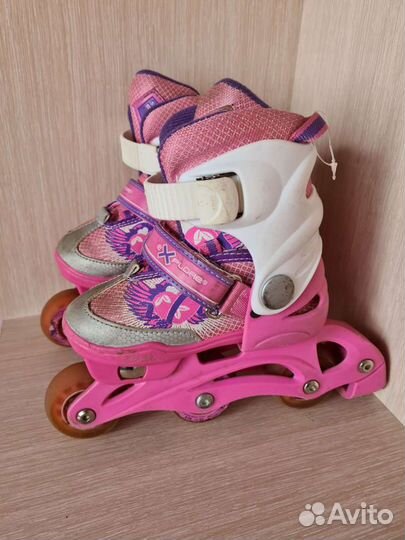 Роликовые коньки детские раздвижные, размер 26-29