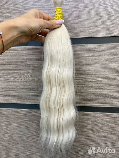 Волосы для наращивания натуральные блонд
