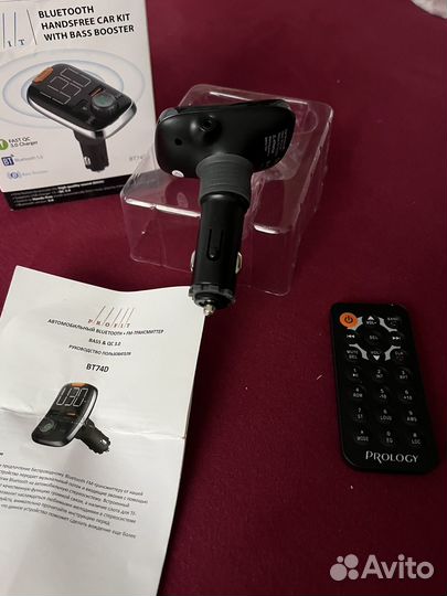 Фм модулятор Profit BT74D Bluetooth 5.0