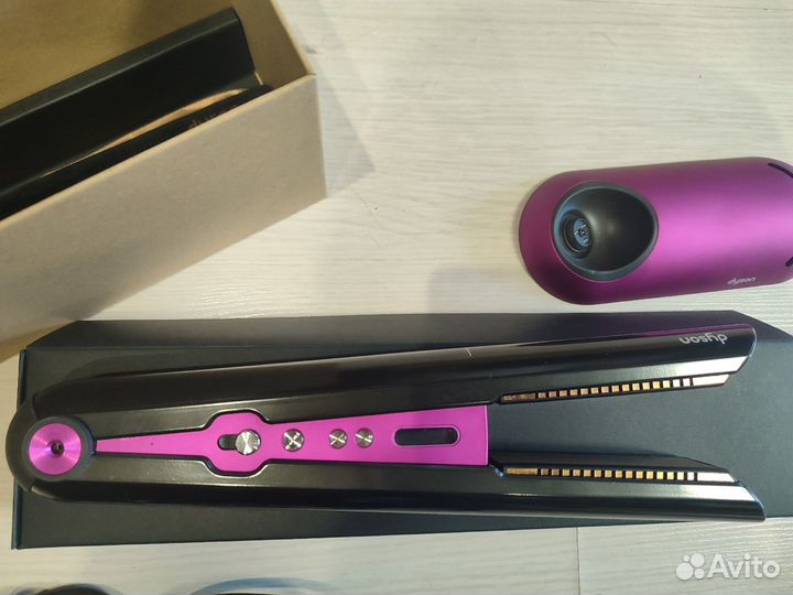 Dyson выпрямитель для волос, цвет фуксия