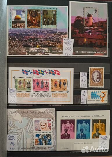 Почтовые марки. Чистые. Разная тематика