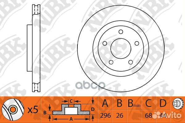 Диск тормозной передний nissan qashqai 07/X-TR