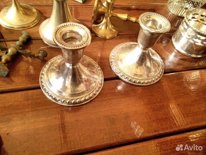 Подсвечники.Серебряные.США.Винтажные