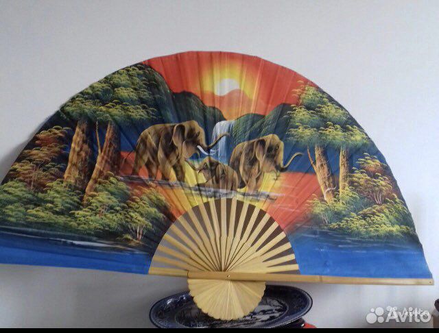 Веер интерьерный большой, красивый, новый Послужит