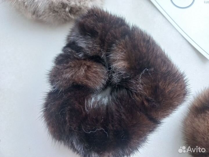 Норковые резинки большие натуральные
