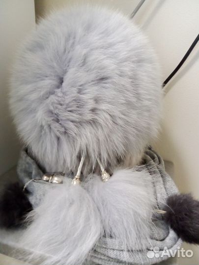 Шапка зимняя женская,шарф