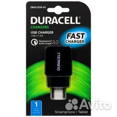 Сетевое зарядное устройство Duracell QC3.0, 1 USB