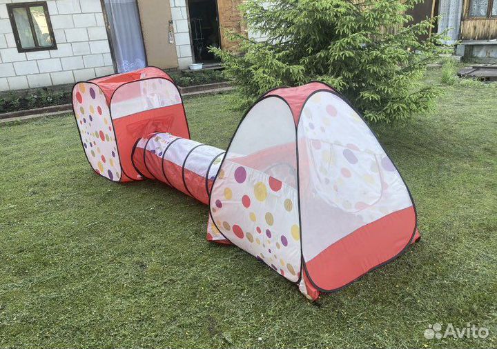 Игровой домик с тоннелем