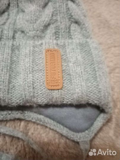 Шапка для мальчика демисезонная 46-48