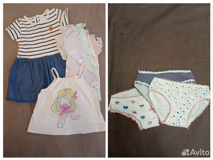 Вещи для девочки. Б/у. Р. 80 см