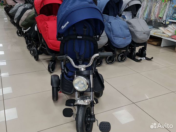 Велосипед с родительской ручкой управления