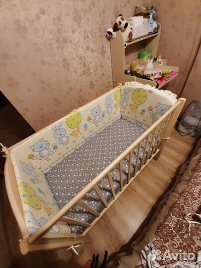 Бортики в кроватку большие