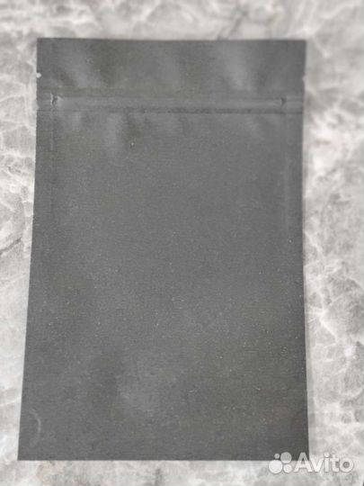 Крафт пакет дой-пак зип-лок трехслойный черн