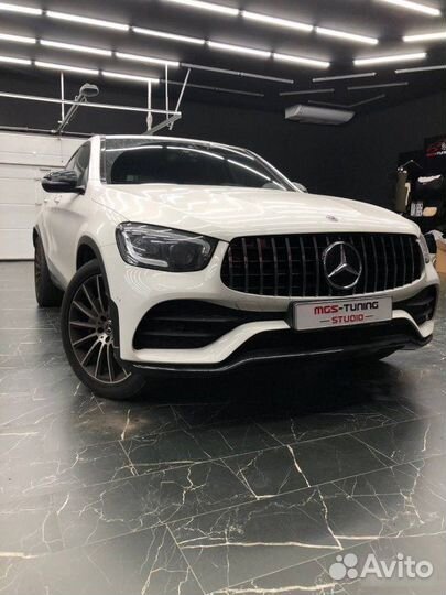 Решетка GT Style хром Mercedes GLC X253 рест глц