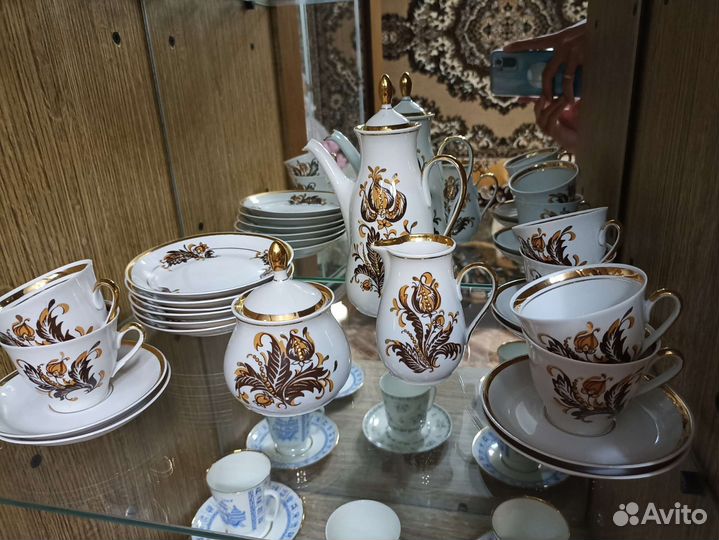 Сервизы чайный и кофейный новые СССР