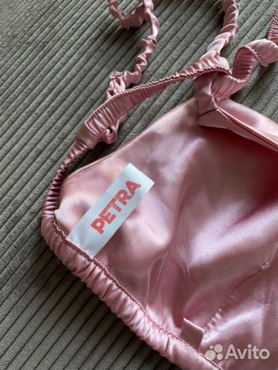 Топ атласный petra yu розовый