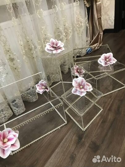 Свадебные корзинки сини