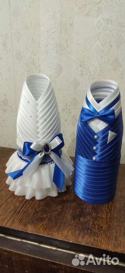 Свадебные чехлы на бутылки