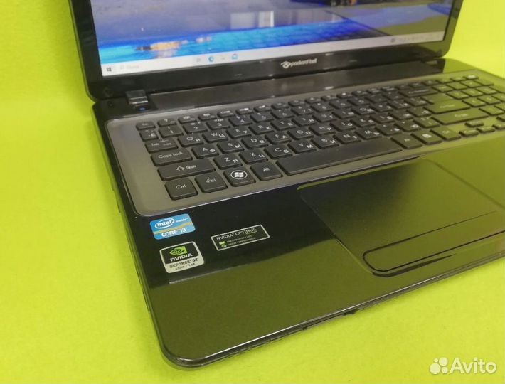 Игровой ноутбук Packard Bell i3/Ssd/8 гб
