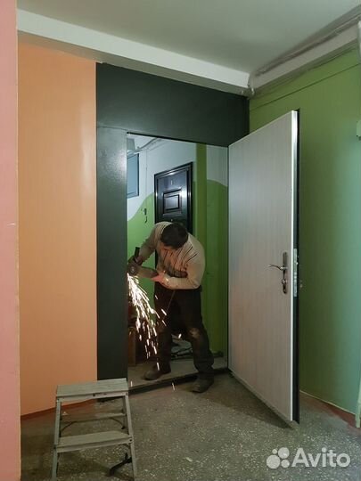 Двери-перег метал,Акация лейклэнд16мм,алкид краска