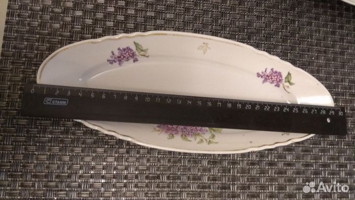 Тарелки и селёдочница Дулево СССР