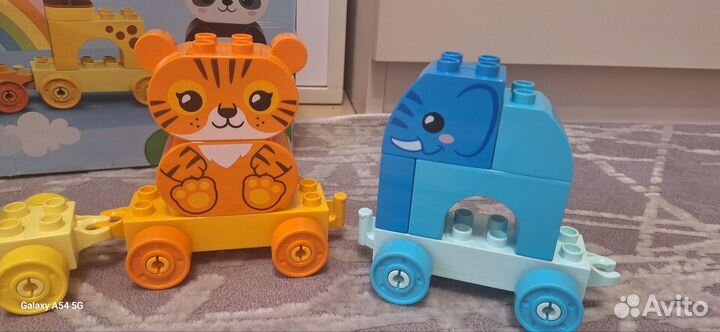 Lego duplo паровозик с животными