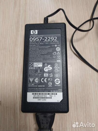 Блок питания HP 24V 1.5A 0957-2292