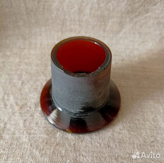 Бутыль банка с широким горлом притертой крышкой