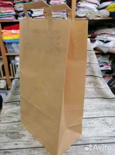 Крафтовые пакеты с ручками