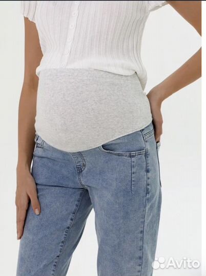 Джинсы для беременных I love mum