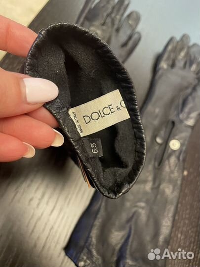 Перчатки женские кожаные