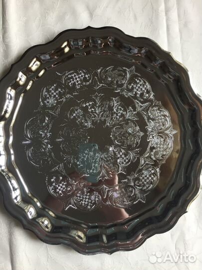 Поднос Кальчугинский мельхиор СССР