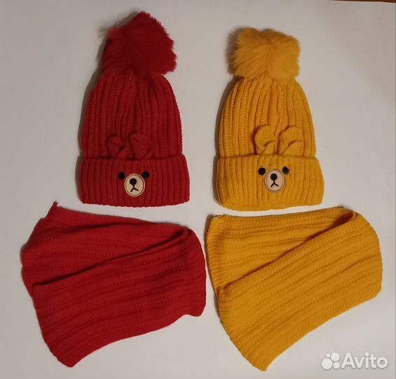 Шапка+шарфик на девочку или мальчика