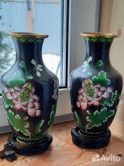 Ваза китай Клуазоне