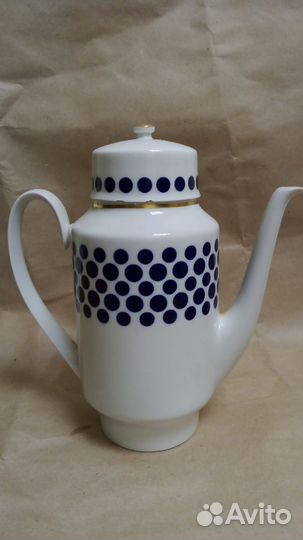 Кофейник Кобальт. Германия Веймар. Винтаж 1970 +