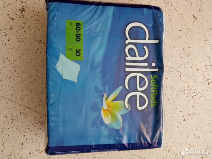 Пеленки одноразовые 60х90 30 штук пачка