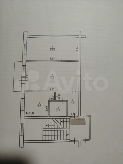 2-к. квартира, 45,7 м², 4/5 эт.