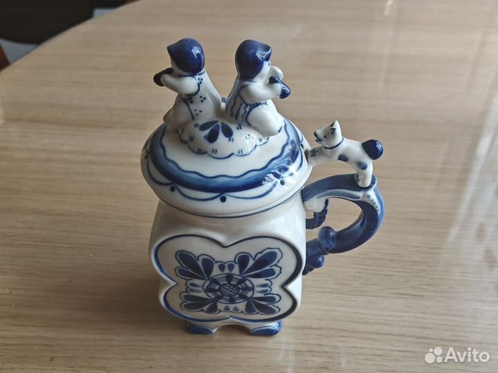 Сахарница гжель