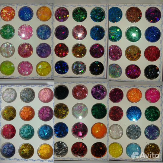 Дизайн для ногтей: блёстки, слюда, камифубики