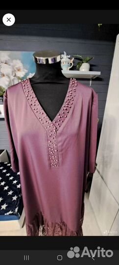 Новое платье с кружевом 48-52