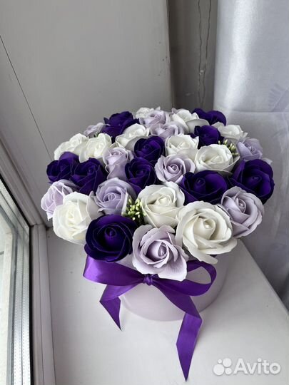 Большой букет из мыла 35 роз