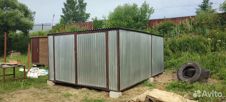 Гараж Ракушка из металлопрофиля